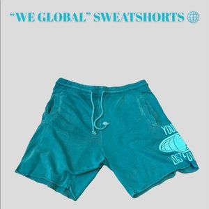 TURQUOISE SWEATSHORTS